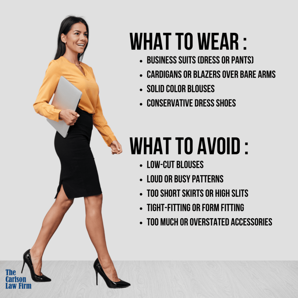 female court dress code