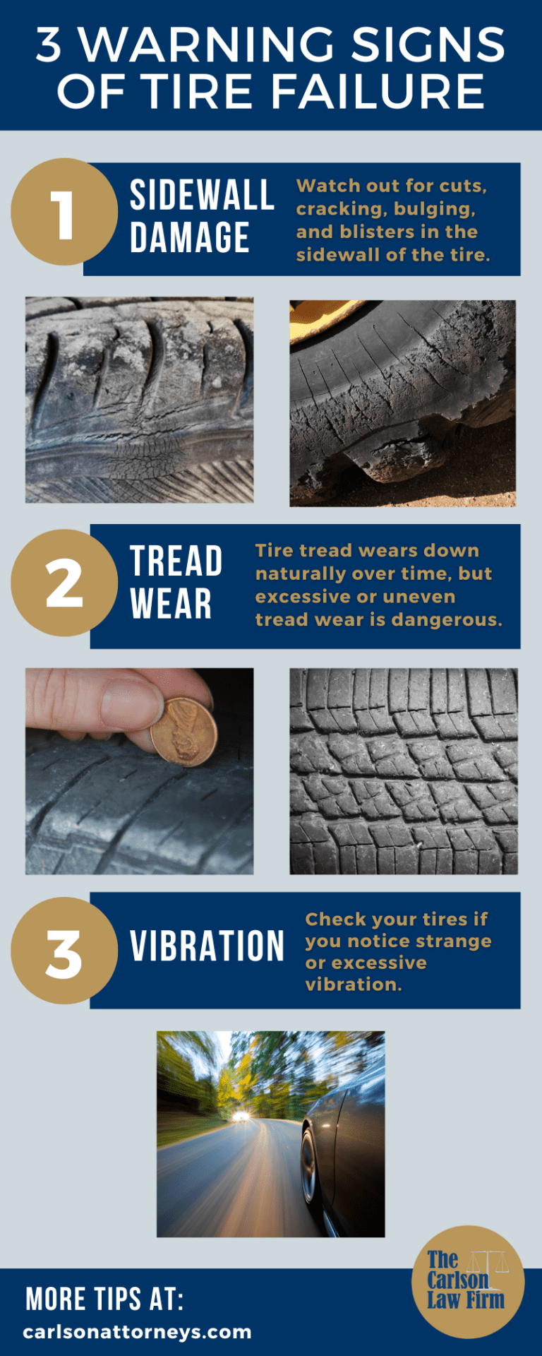 Three Warning Signs of Tire Failure to Watch For
