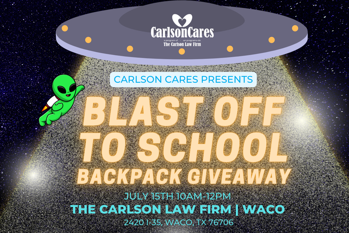 Carlson Cares Waco Backpack Giveaway