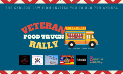 The Carlson Law Firm Will Host It's Seventh Annual Veteran Food Truck Rally To Honor Veterans And Active Military.