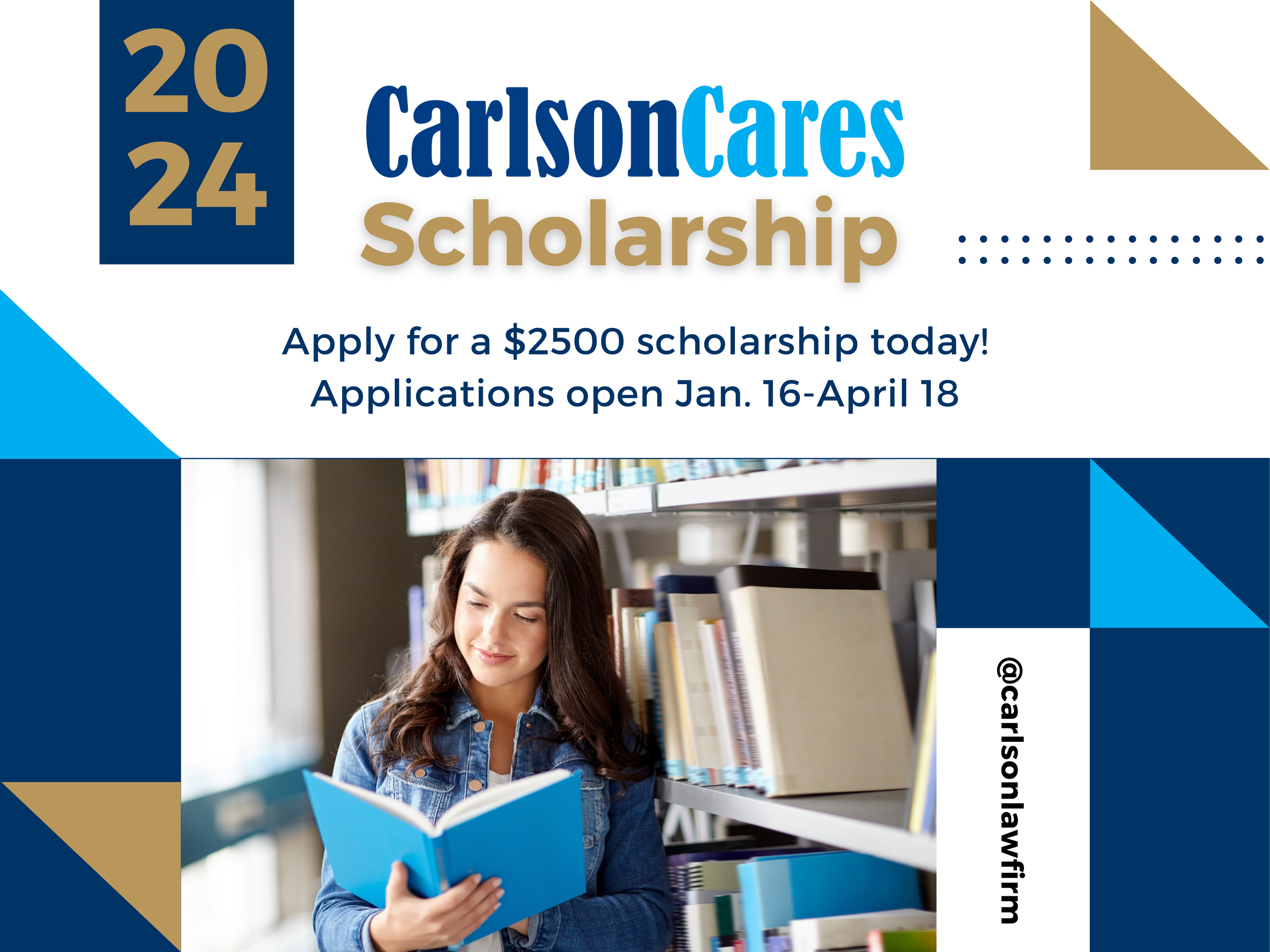 Carlson Cares Scholarship is a free scholarship worth 2,500.