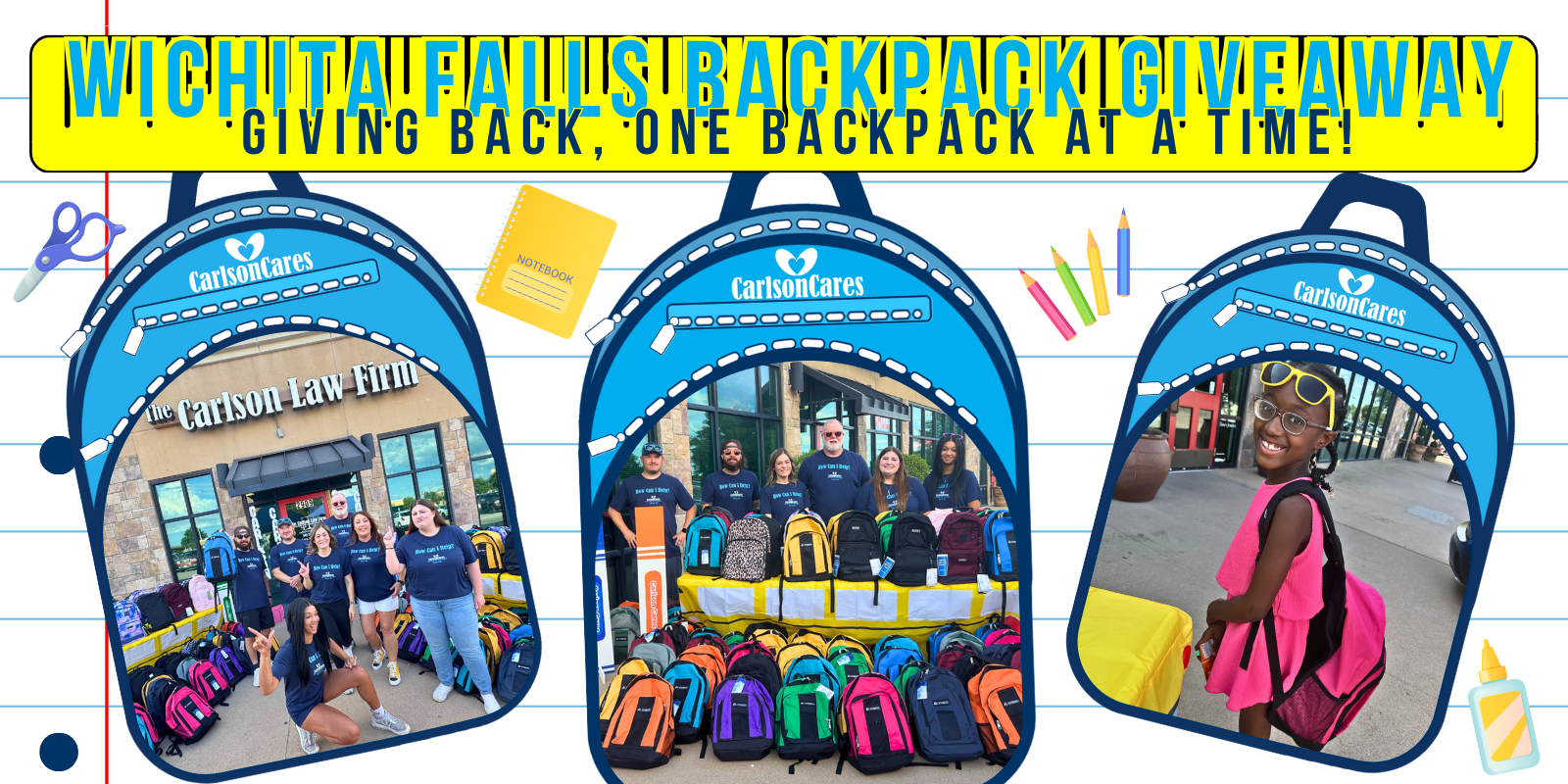 Wichita Falls Backpack Giveaway 2025 Successful