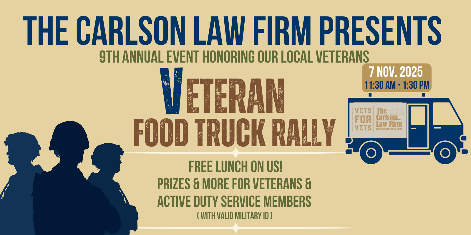 Veteran Food Truck Rally 2025 in Killeen, 9TH annual Event Honoring our local veterans with free food and swag