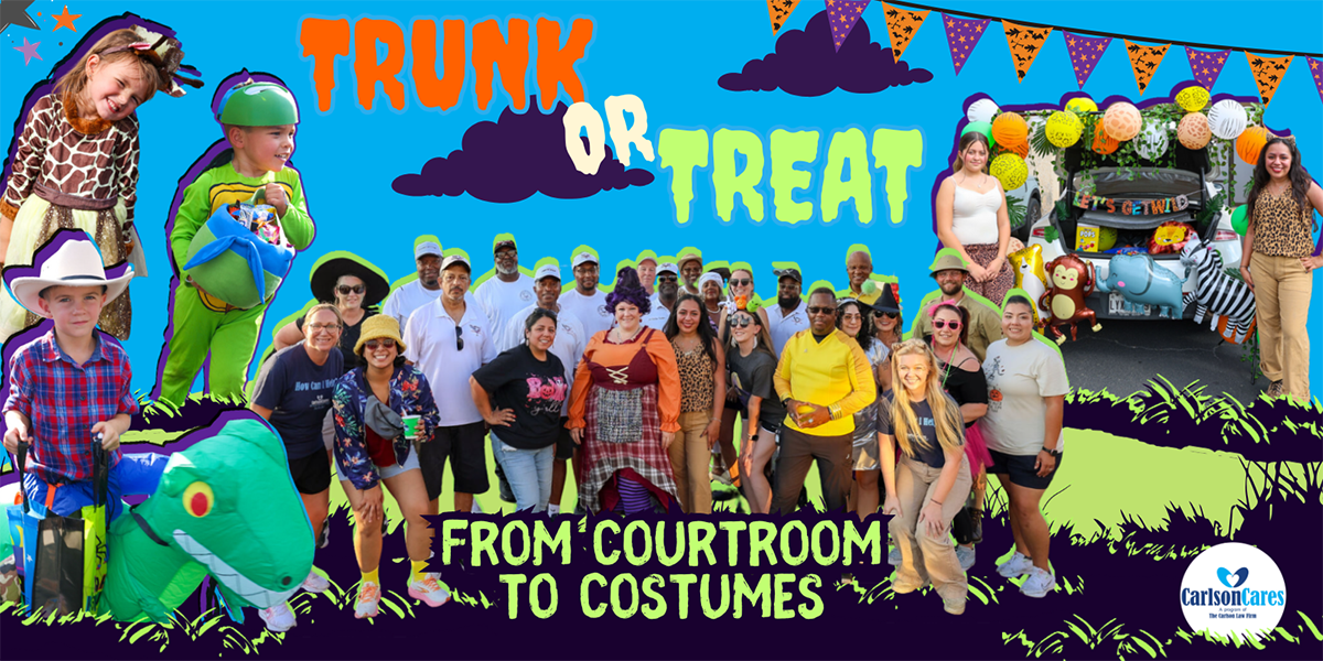 Temple Halloween 2025 Trunk-or-Treat by The Carlson Law Firm's charitable program Carlson Cares had 1500 attendees with free candy for kids