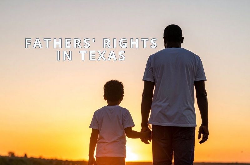 Father spending time with his children outdoors in Texas.