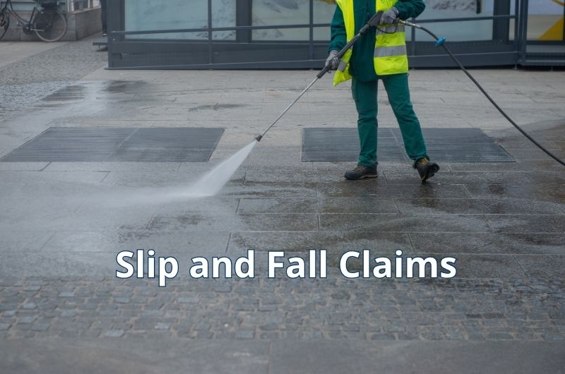 Walkway hazard that may contribute to a slip and fall accident.