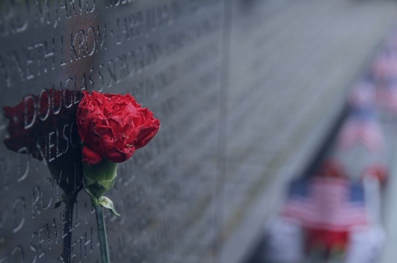 Memorial of a loved one after a fatal accident.