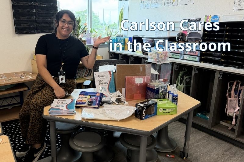 Teachers recognized through The Carlson Law Firm's Carlson Cares in the Classroom initiative, which provided classroom supplies to 24 educators across Texas.