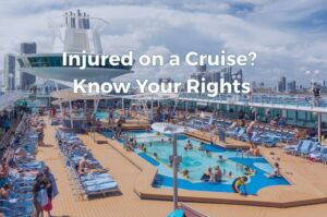 Passengers enjoying the deck of a cruise ship during a vacation.