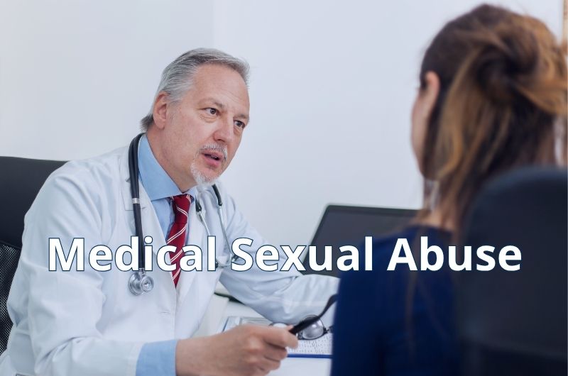 Patient speaking with a healthcare provider during a medical examination, illustrating the importance of recognizing signs of medical sexual abuse.