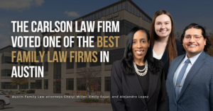 The Carlson Law Firm earned second place for Best Family Law Firm in the 2026 Best of Austin competition serving the Austin community.