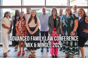 The Carlson Law Firm Family Law team at the 2026 AFLC Mix & Mingle in San Antonio