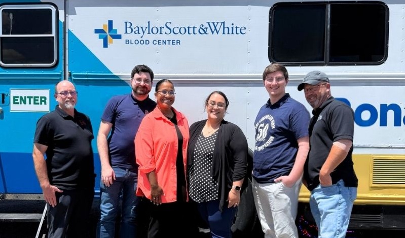 The Carlson Law Firm blood drive at its Killeen office in August 2026