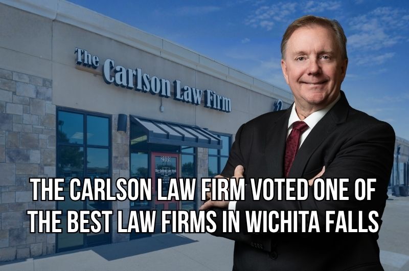 The Carlson Law Firm's Wichita Falls office and managing partner Craig Carlson were recognized among the community's top law firm and attorney choices.