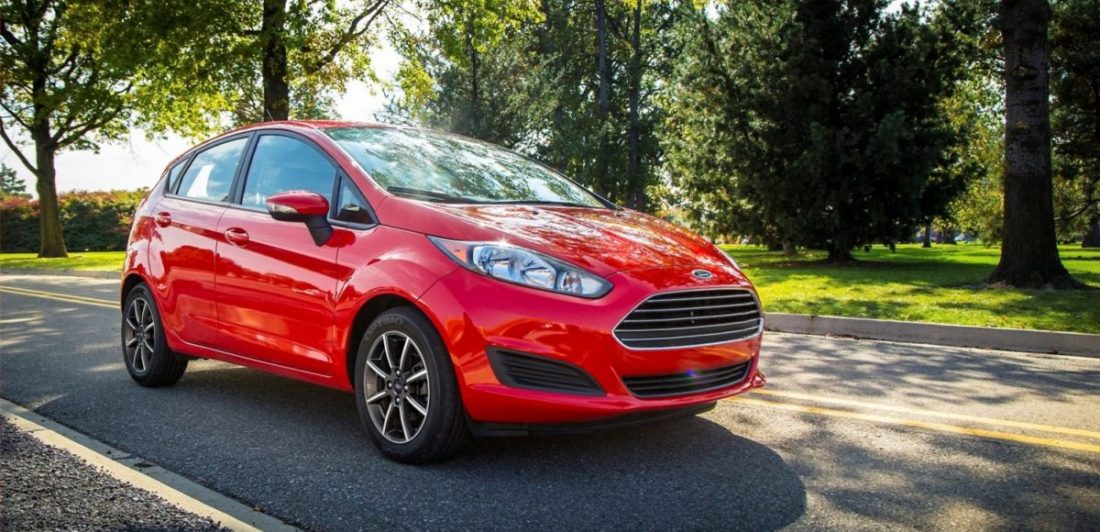 2015 Ford Fiesta Image of bright red ford fiesta