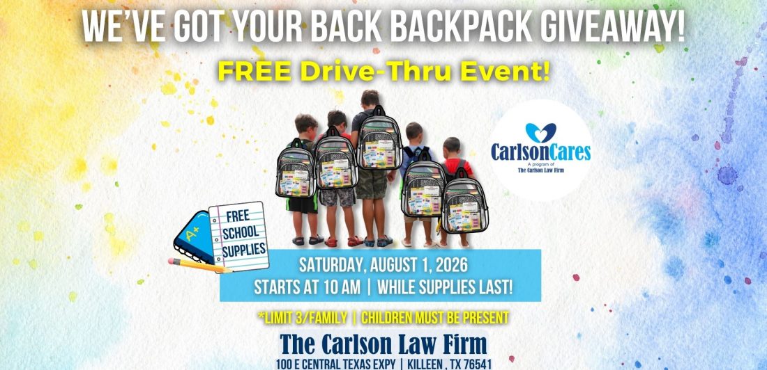 Killeen Backpack Giveaway 2026