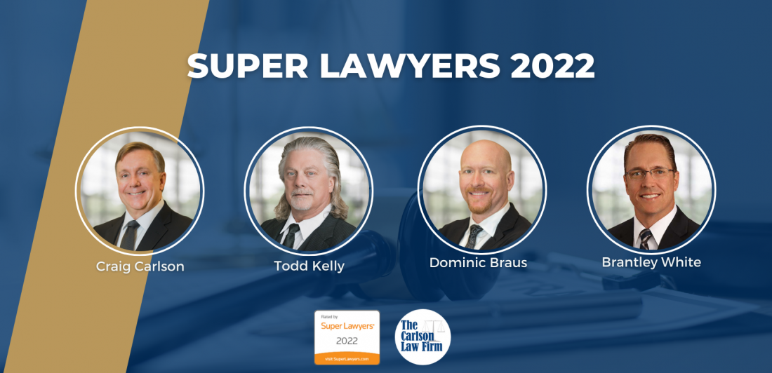 News-Cover-8 Super Lawyer 2022 Graphic with Craig Carlson, Todd Kelly, Dominic Braus, and Brantley White