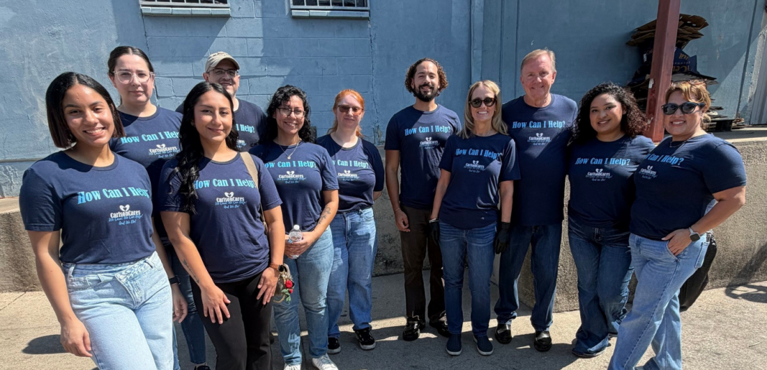 Carlson Cares volunteers at the Killeen Food Care Center in August 2026