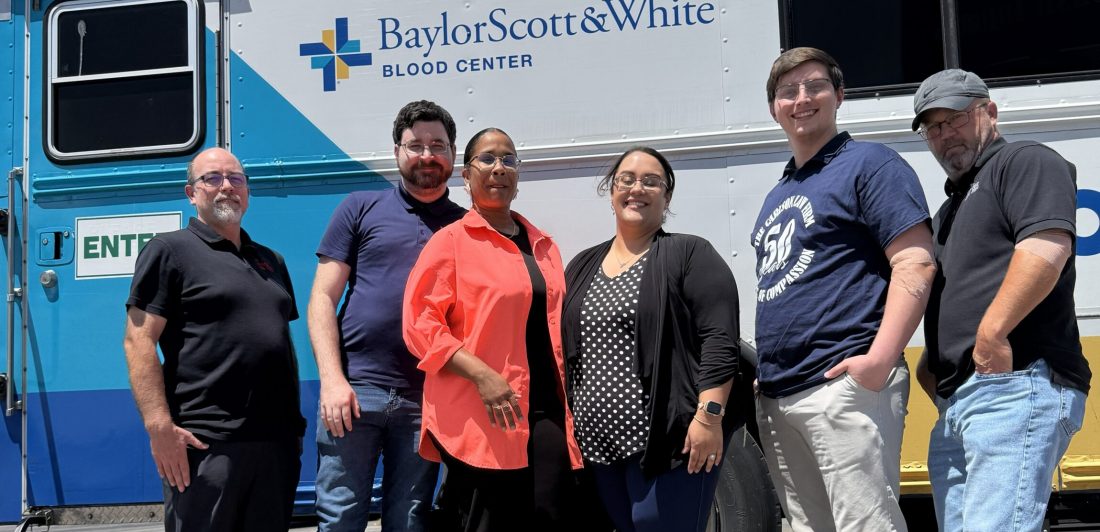 The Carlson Law Firm blood drive at its Killeen office in August 2026
