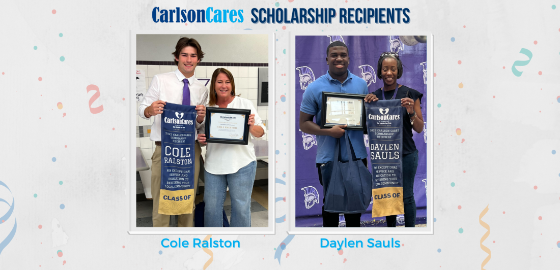 congratulations-1600-×-800-px Image of Carlson Cares Scholarship Recipients, Cole Ralston and Daylen Saus