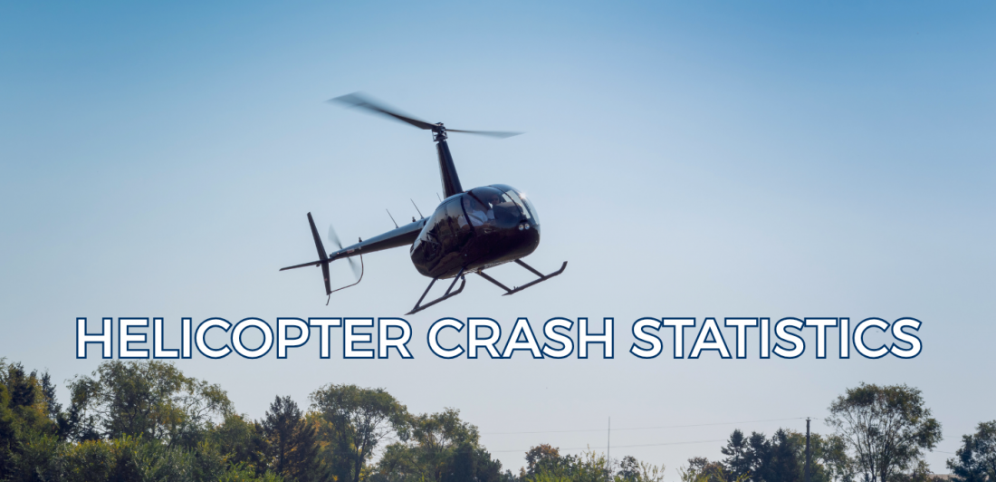 Helicopter flying through the sky