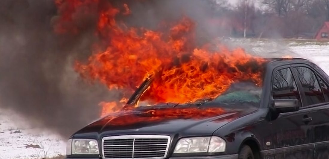 post-car-fire-guide Image of vehicle on fire