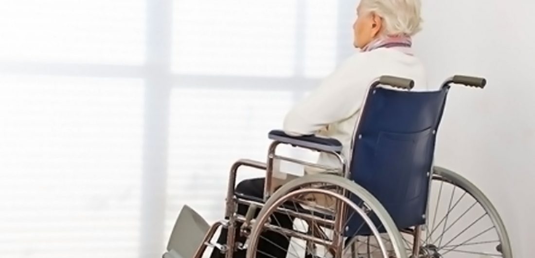post-prevent-nursing-home-falls Image of elderly woman in a wheelchair