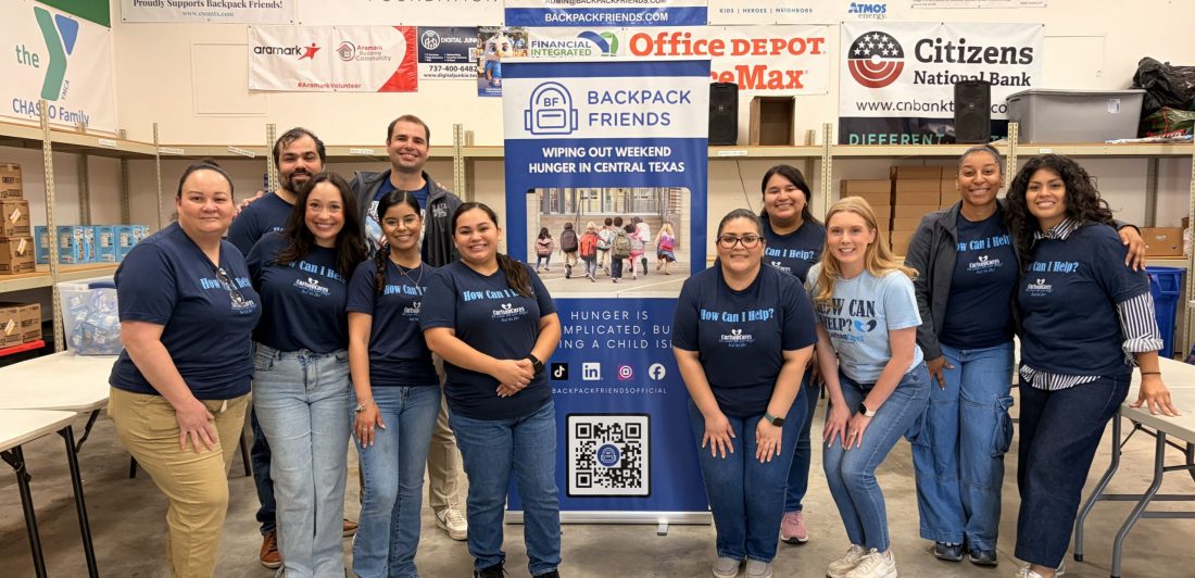 Round Rock volunteer day Backpack Friends