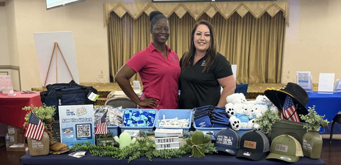 The Carlson Law Firm team at Hood Howdy 2026 at Fort Hood.