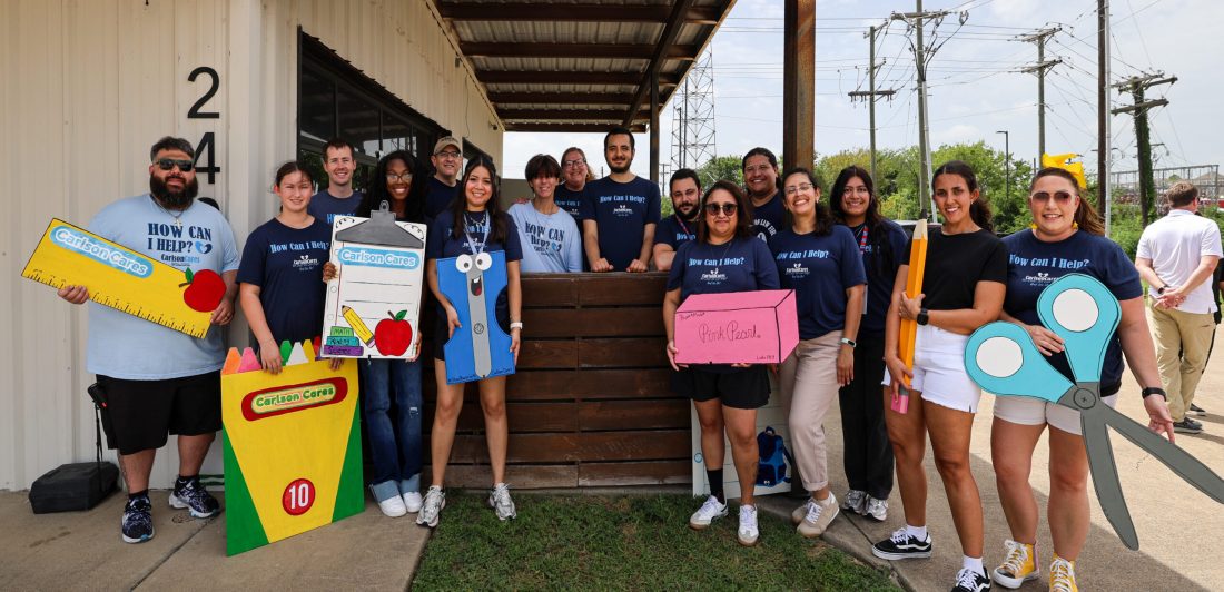 Waco Backpack Giveaway volunteers.