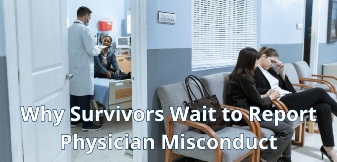Patient sitting in a medical office reflecting on a healthcare experience.